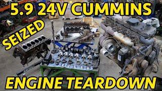 LOCKED UP 5.9 24V Cummins Diesel Teardown. So You CAN Kill a 5.9...