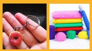 DIY clay donut keychain | very easy way | Tanya lifestyle