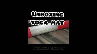 Yoga mat unboxing#shorts#yogamatreview#newyogamat#bestyogamatsinsoudiaarebia#workouts#yogamat#ASMR