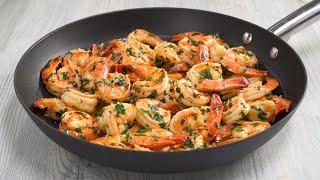 Delicious, Easy and Quick – Pan-Fried Garlic Shrimp in 10 Minutes. Recipe by Always Yummy!