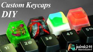 Making Custom Resin Keycaps / RESIN ART