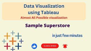 Data Visualization using Tableau on Sample Superstore Dataset