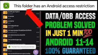 Obb/data folder access restriction - this folder has android access restriction Zarchiver