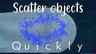 How to Use the Object Scatter Addon (the free one) (blender 2.8x)