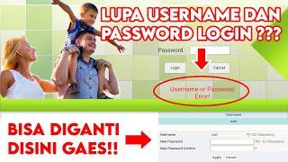 Cara Mengatasi Lupa Username dan Password Login IndiHome