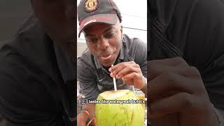 Speed tries coconut water for the first time #ishowspeed #brazil #viral