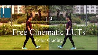 Free 13 Cinematic LUT files| Cinematic Color Grading in SHOTCUT | Hindi Tutorial