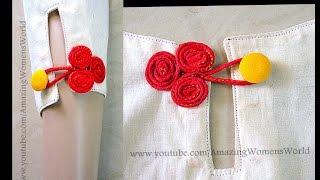Tri Wheel Chinese Knot Buttons | Frog Closures | Handmade Fancy Buttons | DIY