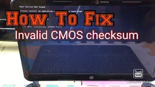 How to fix The CMOS checksum is invalid on your laptop date and time always reset