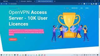 How to Install OpenVPN Access Server 2.10.1 -  with10M User.