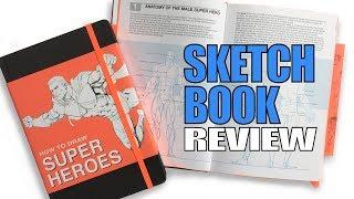 How to draw Super Heroes sketchbook overview - Render Demo