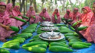 Hilsa Fish, Black Gram & Bottle Gourd Mixed Gravy Recipe - Delicious Bengali Village Food "Ghonto"