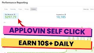 Best Self Click Earning App || Applovin Earning Tricks || Applovin Payment Proof | High eCpm