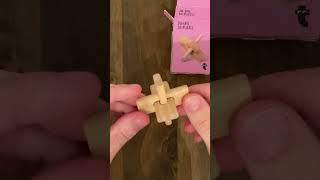 [ASMR] Wooden Puzzle Solving #Shorts