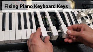 How To Fix Piano Keyboard Keys Stock, Keys Jammed Or keys Hard To Press Or Not Level | Easy Fix