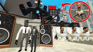 ALL TITAN MECHA TV MAN CRAB CONTROLS they set up an ambush for BOOMBOX MAN in Garry's Mod!