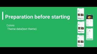 flutter theme data and color file  for food app , part 1