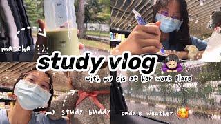 Study vlog | MYE prep | visitng my sis at her work cafe | o lvl dairies ‍️