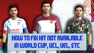 HOW TO FIX KIT NOT UPDATE IN FIFA 14 | WORLD CUP, UCL, UEL, ETC | FIFA 14 KIT SEASON 2020/2021