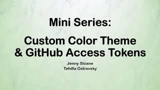 R Blogdown Tutorial: Custom Color Theme & GitHub Access Tokens