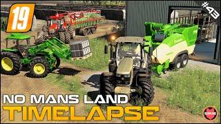 Straw Harvest DLC Machinery & Pallet Hall Palletizer ⭐ FS19 No Man's Land Timelapse