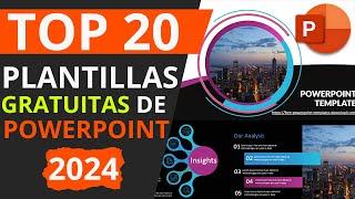  ¡Descarga GRATIS 20 Plantillas de Presentaciones para PowerPoint!  ¡2024! 