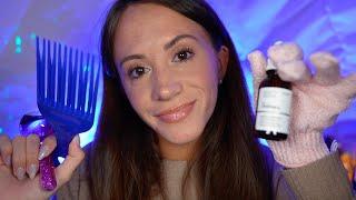 ASMR / Personal Attention While You Fall Asleep (skincare, hair treatment, face massage)