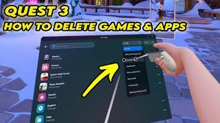 Meta Quest 3: How to Delete Games & Apps