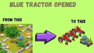 Hay Day - Beautiful Blue Tractor Opened - #decoration #farming