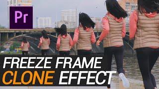 Freeze Frame Sequence Clone Trail Effect - Premiere Pro Tutorial