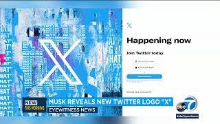 Elon Musk reveals new black and white X logo to replace Twitter's blue bird