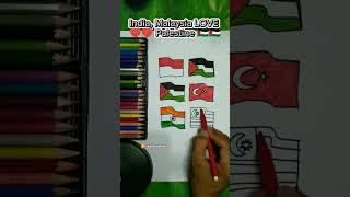   LOVE ️️ Palestine  #viral#drawing#draw#tutorial #video#fyp#shorts#love #drawingtutorial