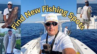 How To Find New Fishing Spots!  We Catch Mahi, Tile Fish + Catch Clean & Cook A Huge Snowy Grouper