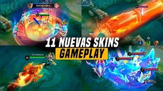 11 NUEVAS SKINS | GAMEPLAY | REVAMP BLAZING | MOBILE LEGENDS