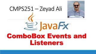 JavaFX Lecture-06 ComboBox Binding Events and Listeners