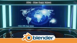 Modeling a Television News Studio | Blender 3.1