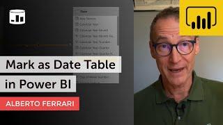 Mark as Date Table in Power BI