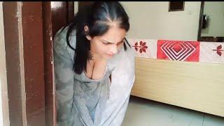 New Vlog of Saree Changing || Floor cleaning || Village Life Cleaning Today || Full Vlog 2024️