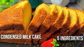 Condensed milk cake. Easy desserts with condensed milk