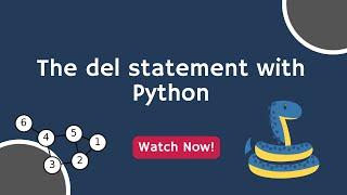  Delete with Power: Master the '#del' Statement in #Python Today!  #PythonDelDynamo #CodeCleanUp