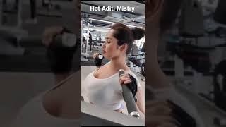 Hot Aditi Mistry Fitness Workout at gym