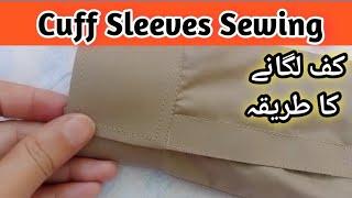 How to sew cuff sleeves sewing tutorials | gents cuff stitching