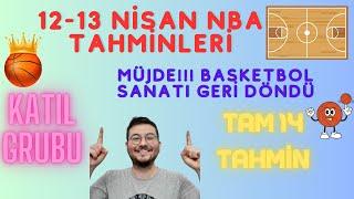 12-13 Nisan NBA tahminleri, Tam 14 tahmin, Katıl grubu, Basketbol Sanatı geri döndü, İddaa, B-138