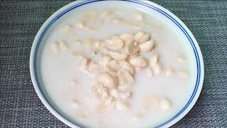 Teach you how to make peanut soup, nutritious milky white, soft and sweet.