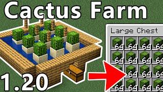 Easy Cactus Farm | Minecraft 1.20