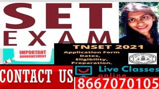 #TNSET 2021: Application Form, Exam Date, Eligibility, Exam Pattern#