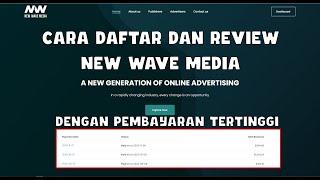 CARA DAFTAR DAN REVIEW NEW WAVE MEDIA CPA DENGAN PEMBAYARAN TERTINGGI