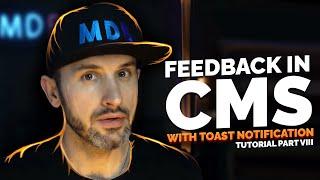 Feedback with Toast Notifications | CMS Tutorial Part 8