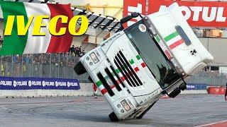 Truck Stunt Show - CRAZY Iveco Stralis  driving on 2 wheels - Motor Show Bologna 2017