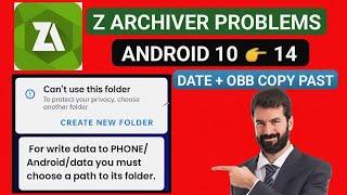 CAN'T USE THIS FOLDER Z ARCHIVER |  SOLVED | DATA + OBB COPY PAST